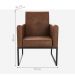 Poltrona 1 Lugar Decorativa Erick Courino Montana Whisky
