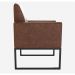 Poltrona 1 Lugar Decorativa Latim  Courino Montana Whisky