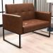 Poltrona 2 Lugares Decorativa Gloris Courino Montana Wisky