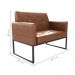 Poltrona 2 Lugares Decorativa Gloris Courino Montana Wisky