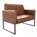 Poltrona 2 Lugares Decorativa Gloris Courino Montana Wisky