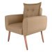 Poltrona Decorativa Alison Linho Areia