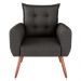 Poltrona Decorativa Alison Linho Chumbo