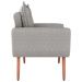 Poltrona Decorativa Alison Linho Cinza