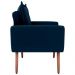 Poltrona Decorativa Alison Suede Azul