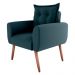 Poltrona Decorativa Alison Suede Petróleo
