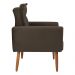 Poltrona Decorativa Alison Veludo Marrom