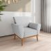 Poltrona Decorativa Balneária Linha Cinza