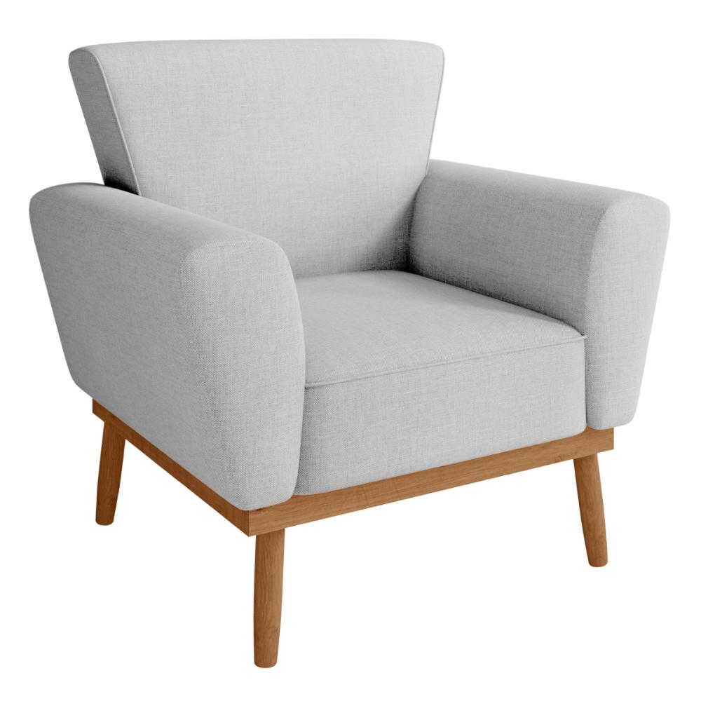 Poltrona Decorativa Balneária Linha Cinza
