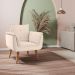 Poltrona Decorativa Japeri Linha Bege