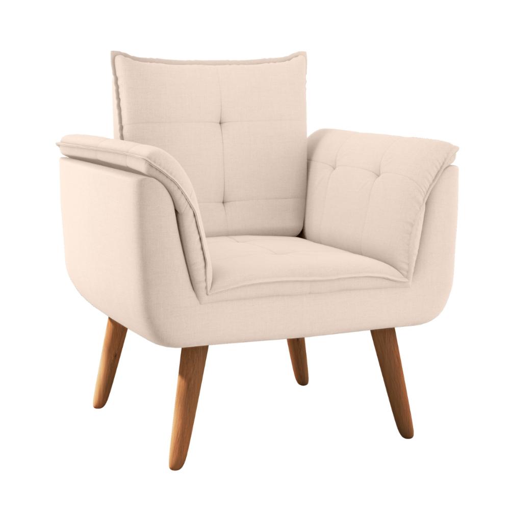 Poltrona Decorativa Japeri Linha Bege