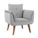 Poltrona Decorativa Japeri Linha Cinza