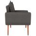 Poltrona Decorativa Vera Linho Chumbo