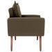 Poltrona Decorativa Vera Suede Cappuccino