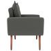 Poltrona Decorativa Vera Suede Cinza