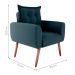 Poltrona Decorativa Vera Suede Petróleo