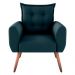 Poltrona Decorativa Vera Suede Petróleo
