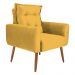 Poltrona Decorativa Vera Veludo Amarelo