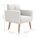 Poltrona Decorativa para Sala Lages Boucle Natural