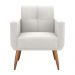 Poltrona Decorativa para Sala Lages Boucle Natural