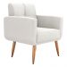 Poltrona Decorativa para Sala Lages Boucle Natural