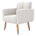 Poltrona Decorativa para Sala Lilian Boucle Bege
