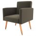 Poltrona Decorativa para Sala Luan Suede Cappuccino