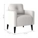 Poltrona Decorativa para Sala Luis Boucle Bege