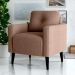 Poltrona Decorativa para Sala Luis Boucle Marrom