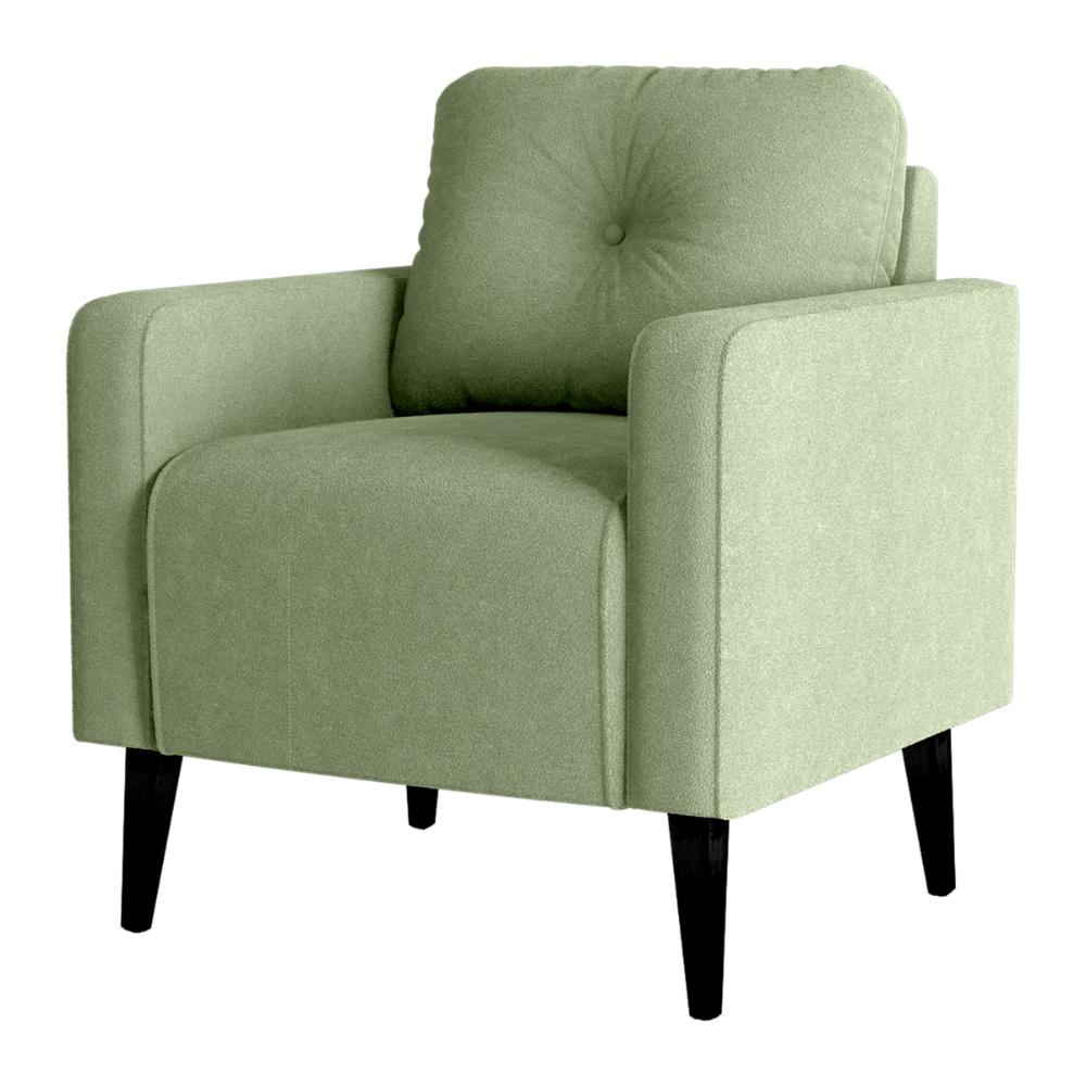 Poltrona Decorativa para Sala Luis Boucle Oliva