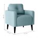 Poltrona Decorativa para Sala Viena Boucle Azul