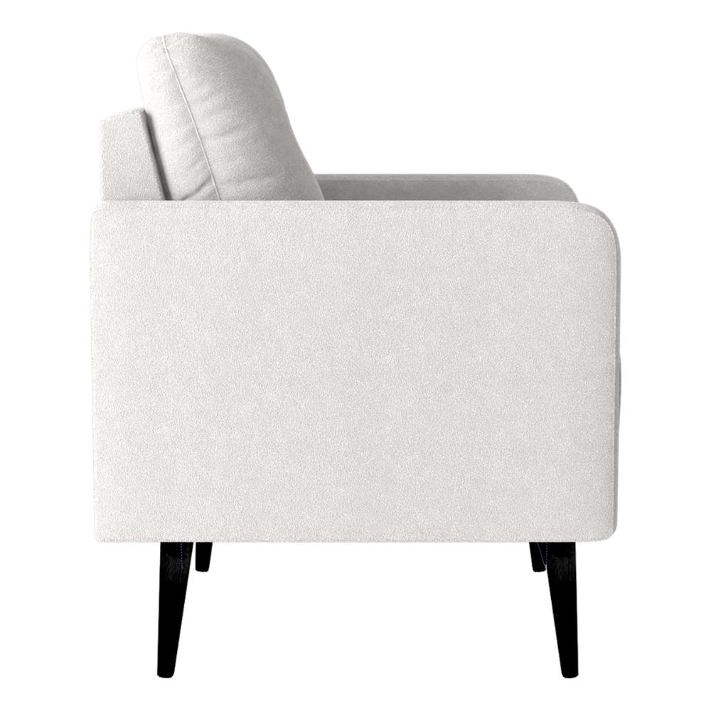 Poltrona Decorativa para Sala Viena Boucle Bege