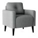 Poltrona Decorativa para Sala Viena Boucle Cinza