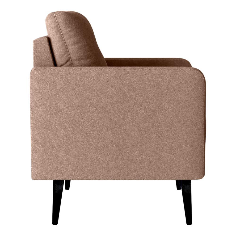 Poltrona Decorativa para Sala Viena Boucle Marrom