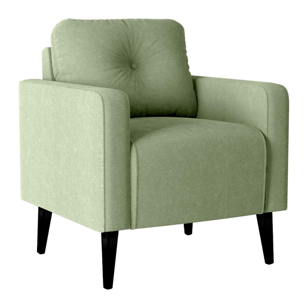Poltrona Decorativa para Sala Viena Boucle Oliva