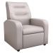 Poltrona Reclinável Decorativa Jersey Corino Bege
