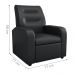 Poltrona Reclinável Decorativa Jersey Sintético Preto