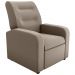 Poltrona Reclinável Decorativa Jersey Veludo Light Cappucino