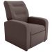 Poltrona Reclinável Decorativa Jersey Veludo Light Marrom
