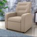 Poltrona Reclinável Decorativa Sophia Veludo Light Bege