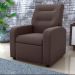 Poltrona Reclinável Decorativa Sophia Veludo Light Marrom