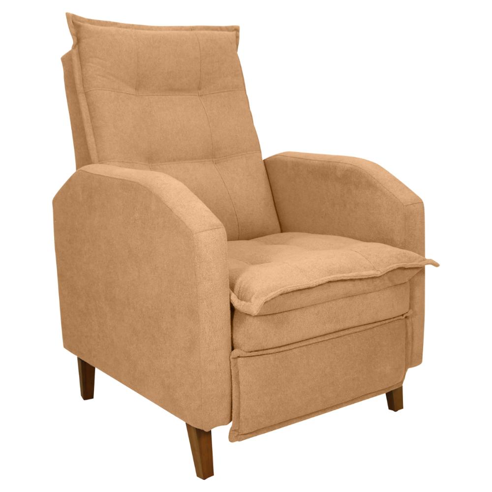 Poltrona Reclinável do  Bath Boucle Ferrugem