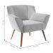 Poltrona de Sala para Decoração Italva Linha Cinza