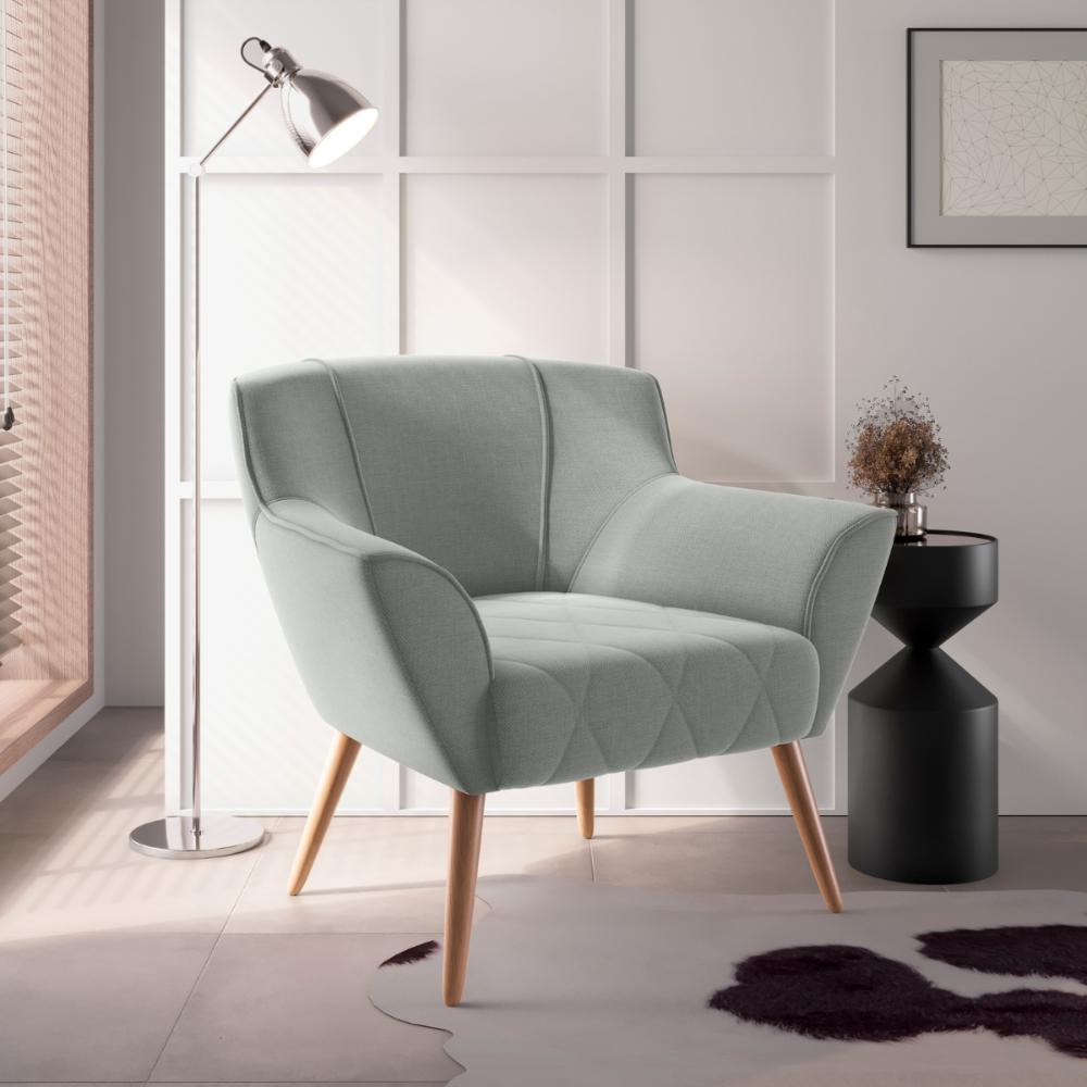 Poltrona de Sala para Decoração Italva Linha Grafite