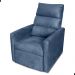 Poltrona do Papai Reclinável Maia Suede Azul