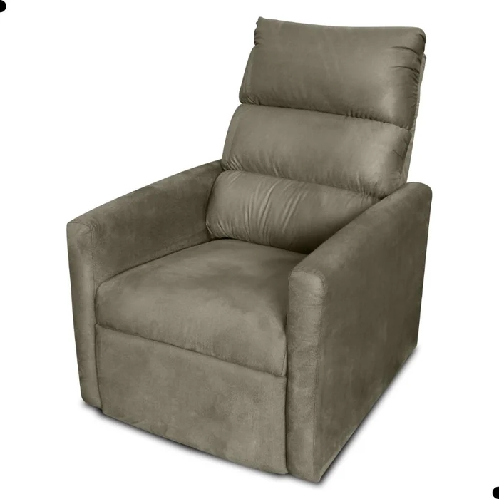 Poltrona do Papai Reclinável Maia Suede Cappuccino