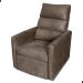Poltrona do Papai Reclinável Maia Suede Marrom