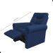 Poltrona para Descanso Reclinável Lima Suede Azul