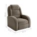 Poltrona para Sala Reclinável Larry Veludo Cappuccino