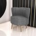 Poltrona para Sala de Recepção Bela Boucle Cinza
